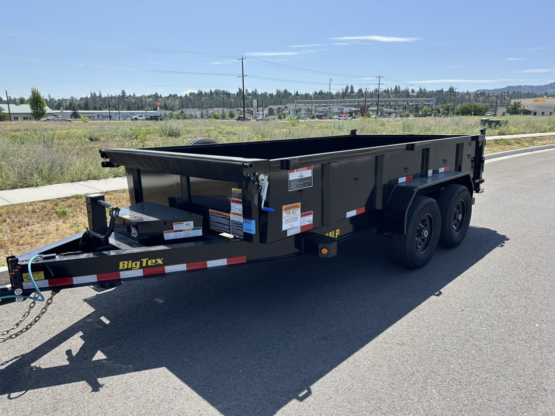 7x14 Dump Trailer - Side View - CDA Trailer Rentals